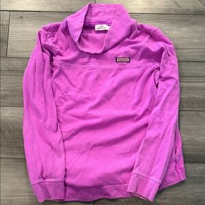 Vineyard Vines Purple Cowl Neck Sweater